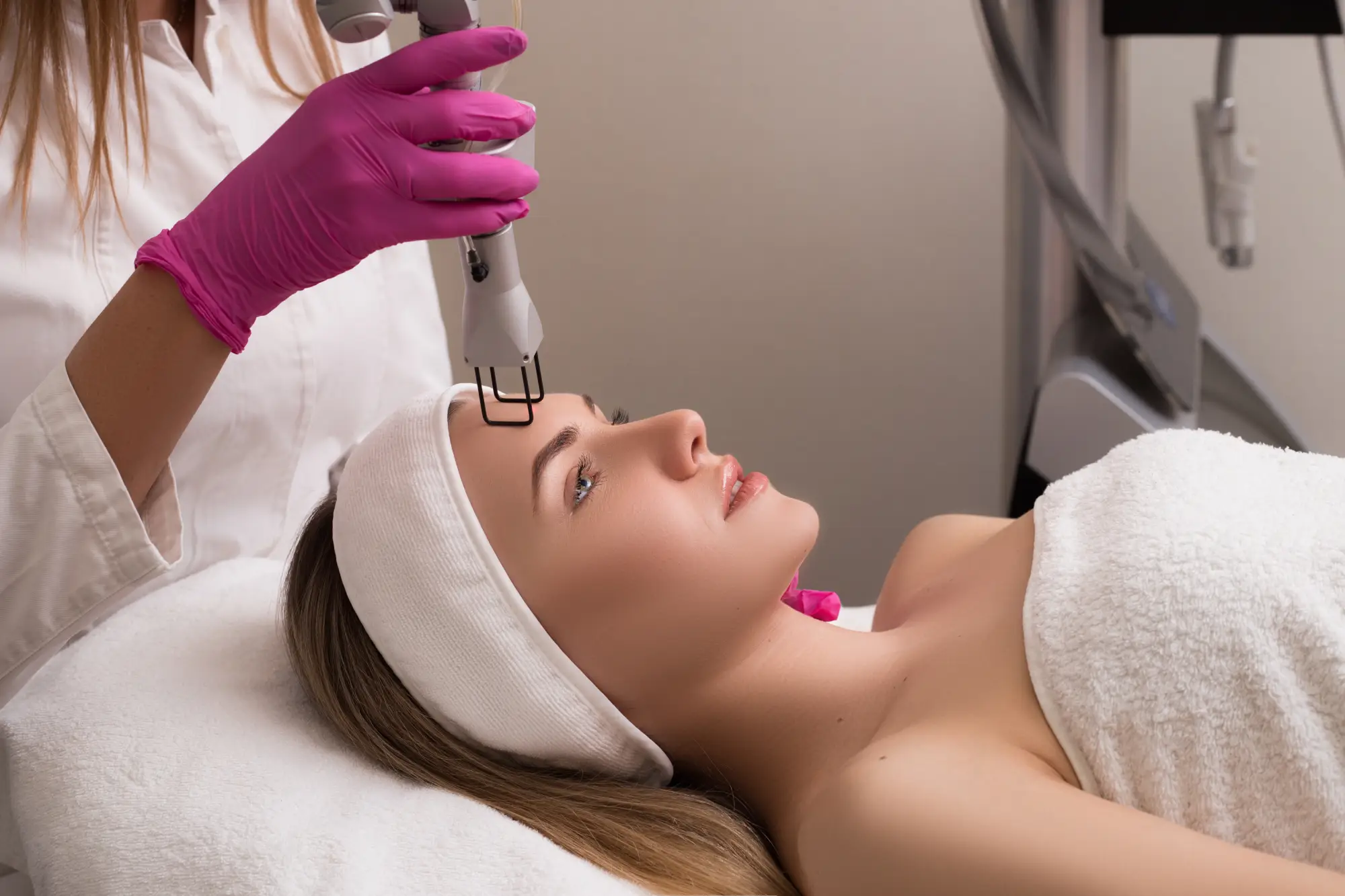 A woman getting CO₂ Ablative Laser Resurfacing in Cary, NC