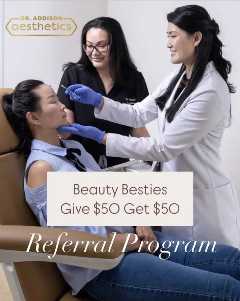 A poster of referral program