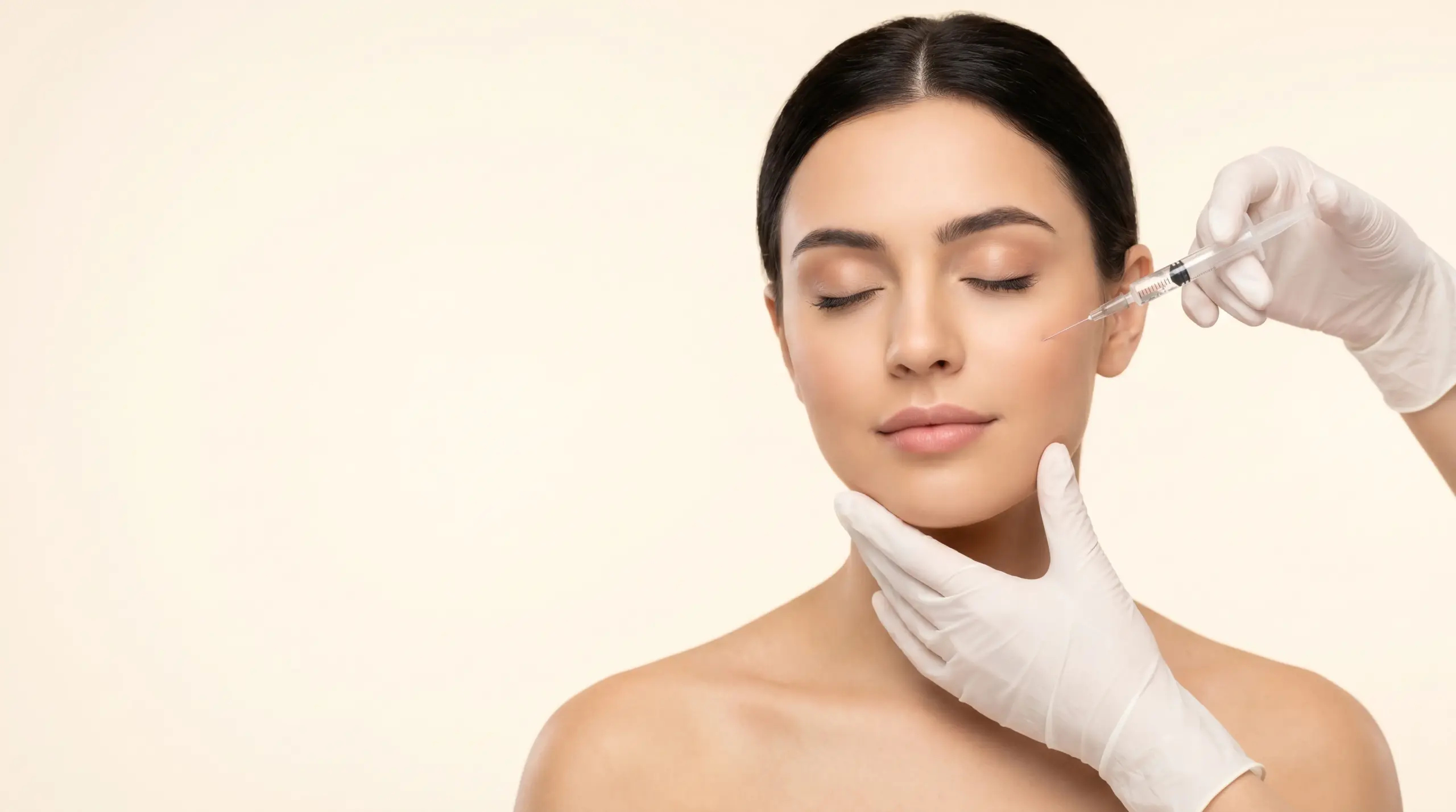 A Woman Gets Xeomin Injection